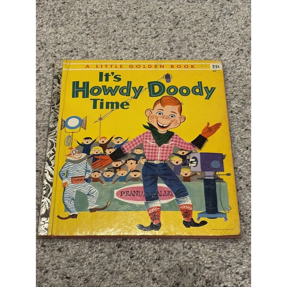 VINTAGE 1955 LITTLE GOLDEN BOOK #233 IT'S HOWDY DOODY TIME